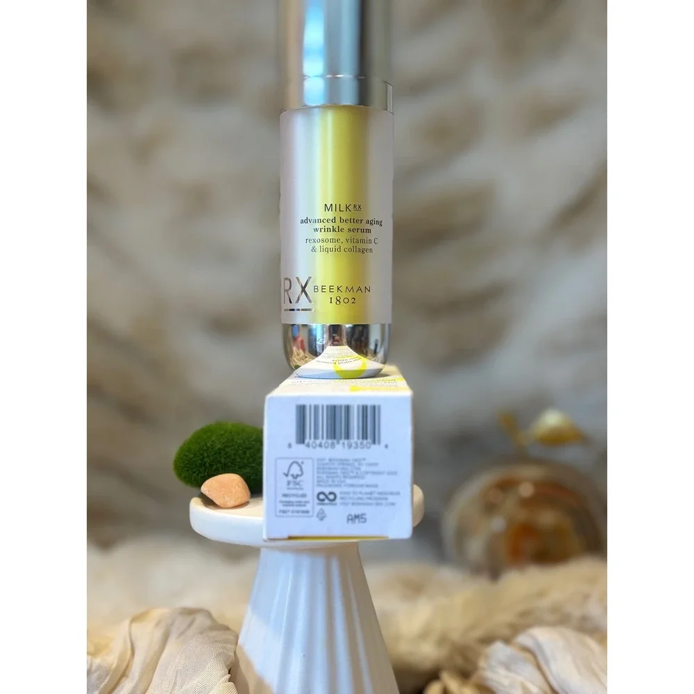 Beekman 1802 Milk RX Advanced Better Aging Wrinkle Serum 1oz Rexosome Vitamin C
